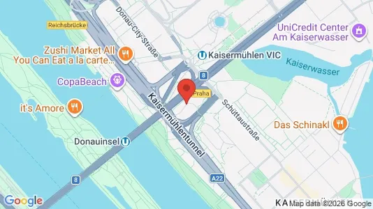 Apartments for rent i Vienna Donaustadt - kort over placeringen