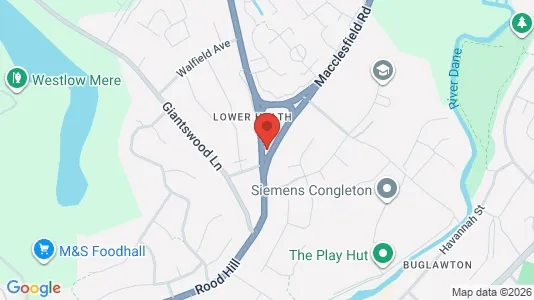 Apartments for rent i Congleton - Cheshire - kort over placeringen