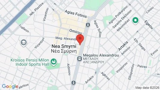 Apartments for rent i Nea Smyrni - kort over placeringen