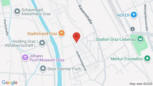 Apartments for rent i Graz - kort over placeringen