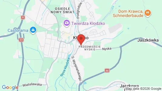 Apartments for rent i Kłodzki - kort over placeringen