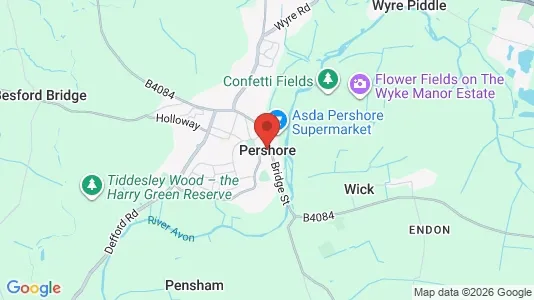 Apartments for rent i Pershore - Worcestershire - kort over placeringen
