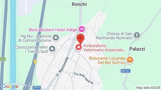 Rooms for rent i Trento - kort over placeringen