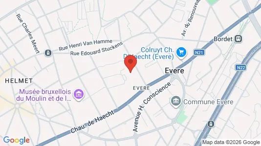 Apartments for rent i Brussels Evere - kort over placeringen