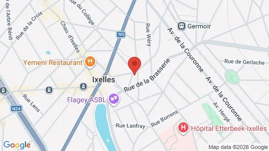 Apartments for rent i Brussels Elsene - kort over placeringen