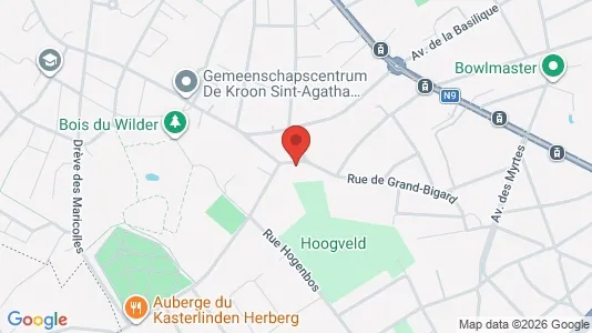 Apartments for rent i Brussels Sint-Agatha-Berchem - kort over placeringen