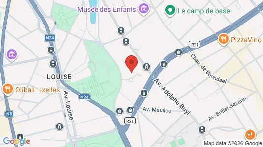 Apartments for rent i Brussels Elsene - kort over placeringen