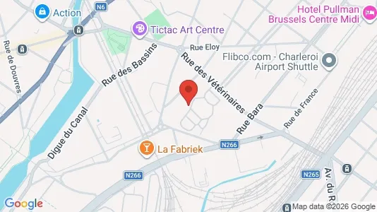 Apartments for rent i Brussels Anderlecht - kort over placeringen