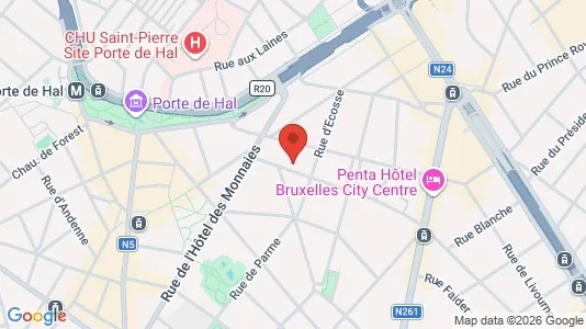 Apartments for rent i Brussels Sint-Gillis - kort over placeringen