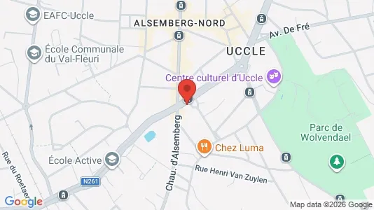 Apartments for rent i Brussels Ukkel - kort over placeringen