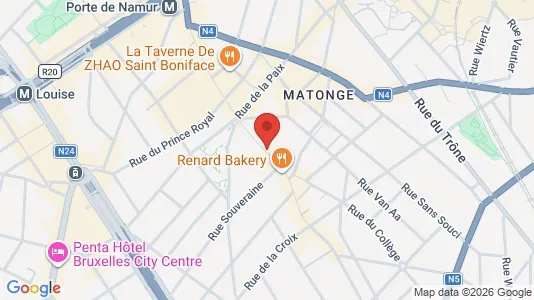 Apartments for rent i Brussels Elsene - kort over placeringen
