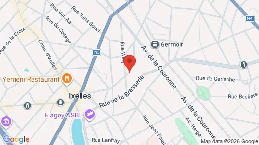 Apartments for rent i Brussels Elsene - kort over placeringen