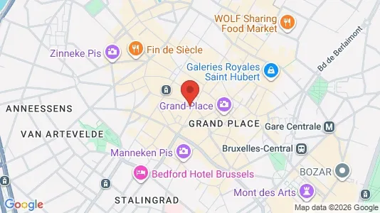 Apartments for rent i Stad Brussel - kort over placeringen