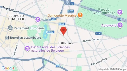 Apartments for rent i Brussels Etterbeek - kort over placeringen