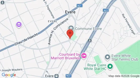 Apartments for rent i Brussels Evere - kort over placeringen
