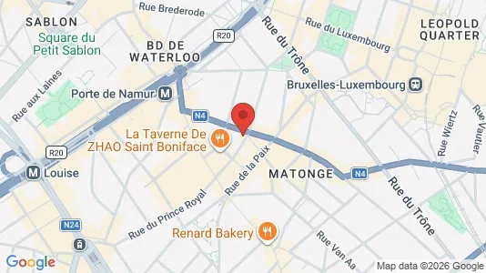 Apartments for rent i Brussels Elsene - kort over placeringen