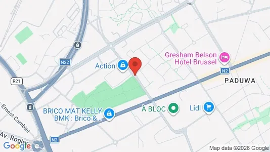 Apartments for rent i Brussels Evere - kort over placeringen