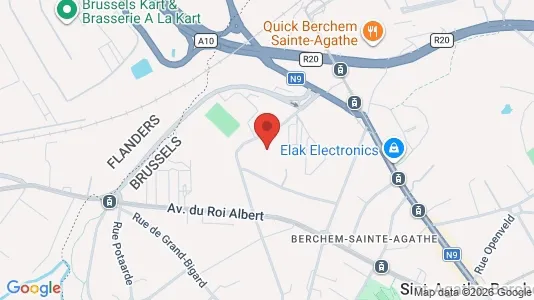 Apartments for rent i Brussels Sint-Agatha-Berchem - kort over placeringen