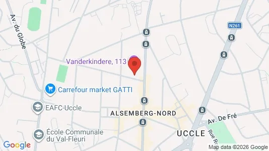 Apartments for rent i Brussels Ukkel - kort over placeringen