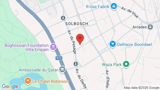 Apartments for rent i Brussels Elsene - kort over placeringen