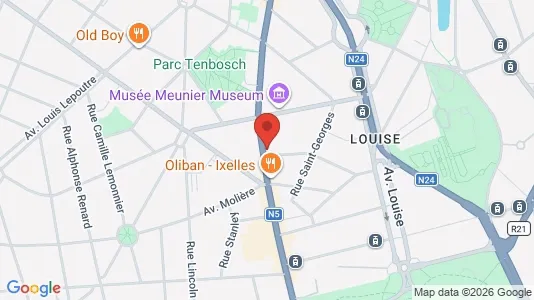 Apartments for rent i Brussels Elsene - kort over placeringen