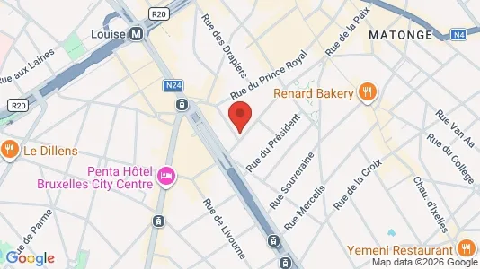 Apartments for rent i Brussels Elsene - kort over placeringen