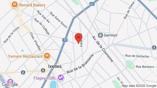 Apartments for rent i Brussels Elsene - kort over placeringen