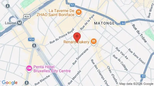 Apartments for rent i Brussels Elsene - kort over placeringen