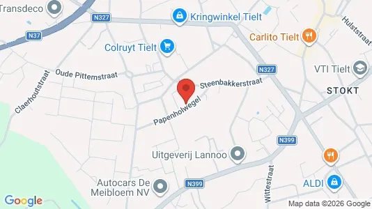 Apartments for rent i Tielt - kort over placeringen