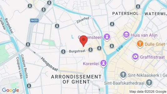 Apartments for rent i Stad Gent - kort over placeringen