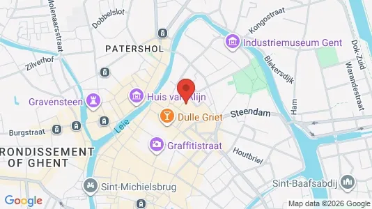Apartments for rent i Stad Gent - kort over placeringen