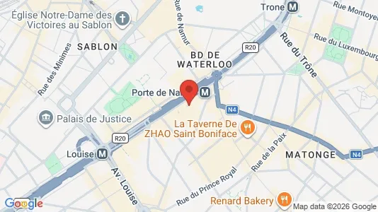 Apartments for rent i Brussels Elsene - kort over placeringen