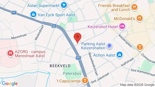 Apartments for rent i Aalst - kort over placeringen