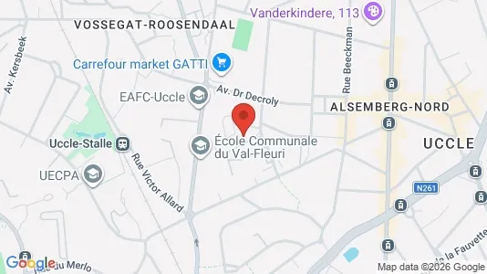 Apartments for rent i Brussels Ukkel - kort over placeringen