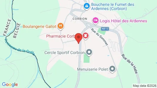 Apartments for rent i Bouillon - kort over placeringen