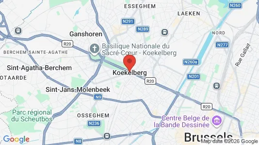 Apartments for rent i Brussels Koekelberg - kort over placeringen