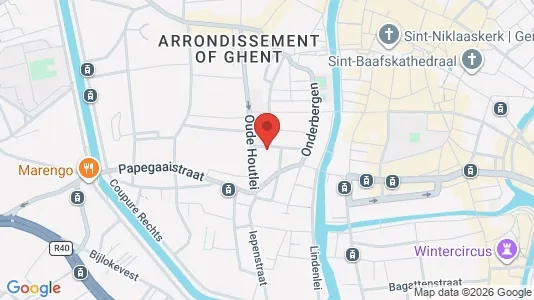 Apartments for rent i Stad Gent - kort over placeringen