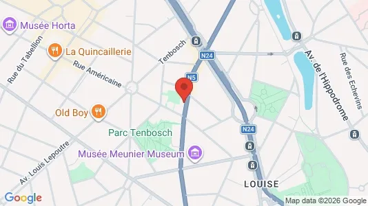 Apartments for rent i Brussels Elsene - kort over placeringen