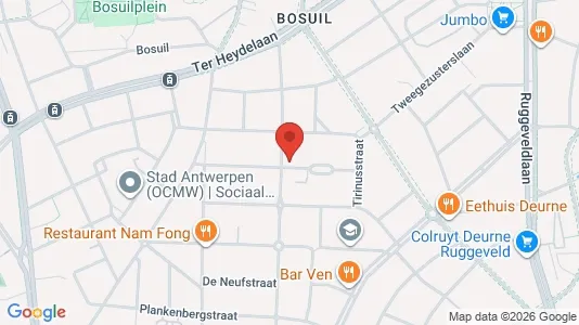 Apartments for rent i Antwerp Deurne - kort over placeringen