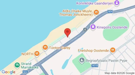 Apartments for rent i Oostende - kort over placeringen