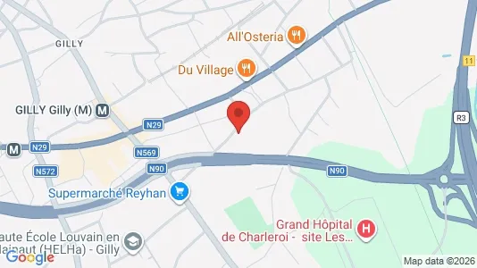 Apartments for rent i Charleroi - kort over placeringen
