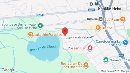 Apartments for rent i Knokke-Heist - kort over placeringen