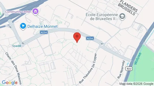 Apartments for rent i Brussels Sint-Lambrechts-Woluwe - kort over placeringen