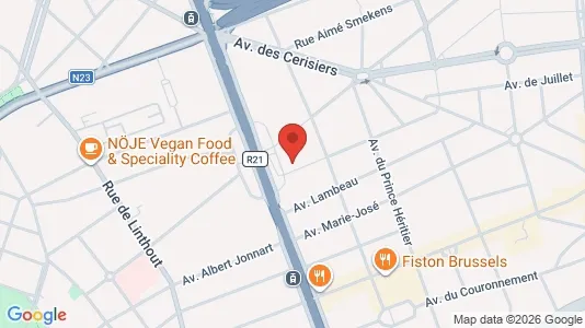 Apartments for rent i Brussels Sint-Lambrechts-Woluwe - kort over placeringen