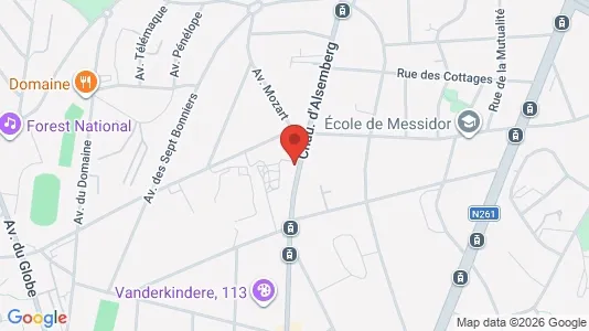 Apartments for rent i Brussels Ukkel - kort over placeringen