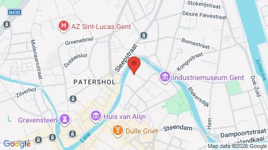 Apartments for rent i Stad Gent - kort over placeringen