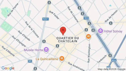 Apartments for rent i Brussels Elsene - kort over placeringen