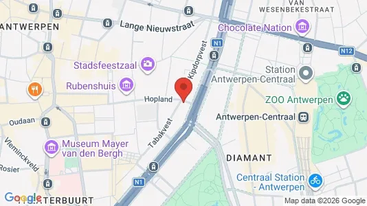 Apartments for rent i Stad Antwerp - kort over placeringen