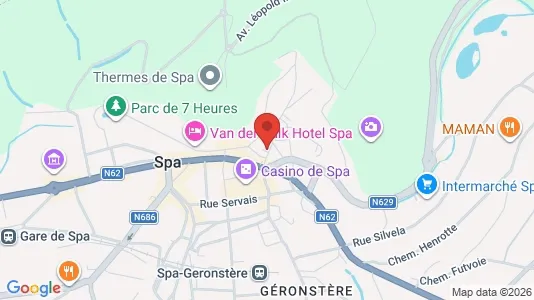Apartments for rent i Spa - kort over placeringen