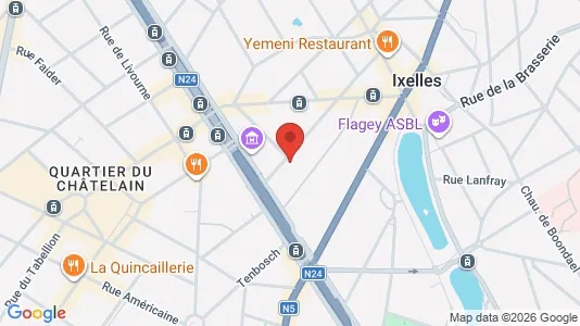 Apartments for rent i Brussels Elsene - kort over placeringen